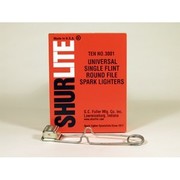 Shurlite Universal Round Spark Lighter, 10 Universal Round File Lighters 3001